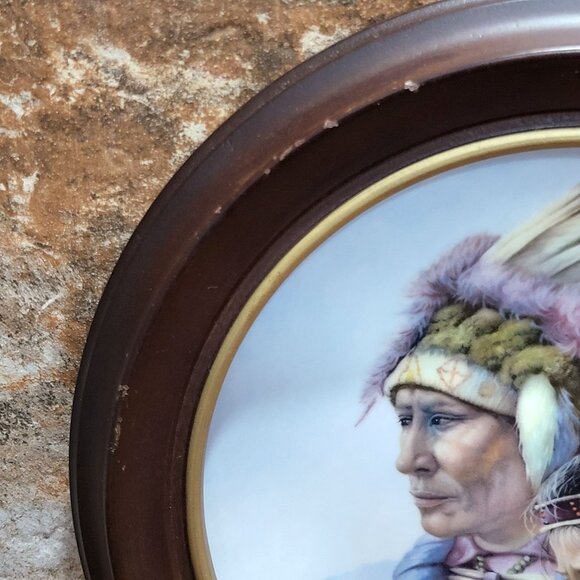 Vague Shadows The Sioux Nation Decorative Collector Plate by Perillo Forth Issue - Picture 10 of 13